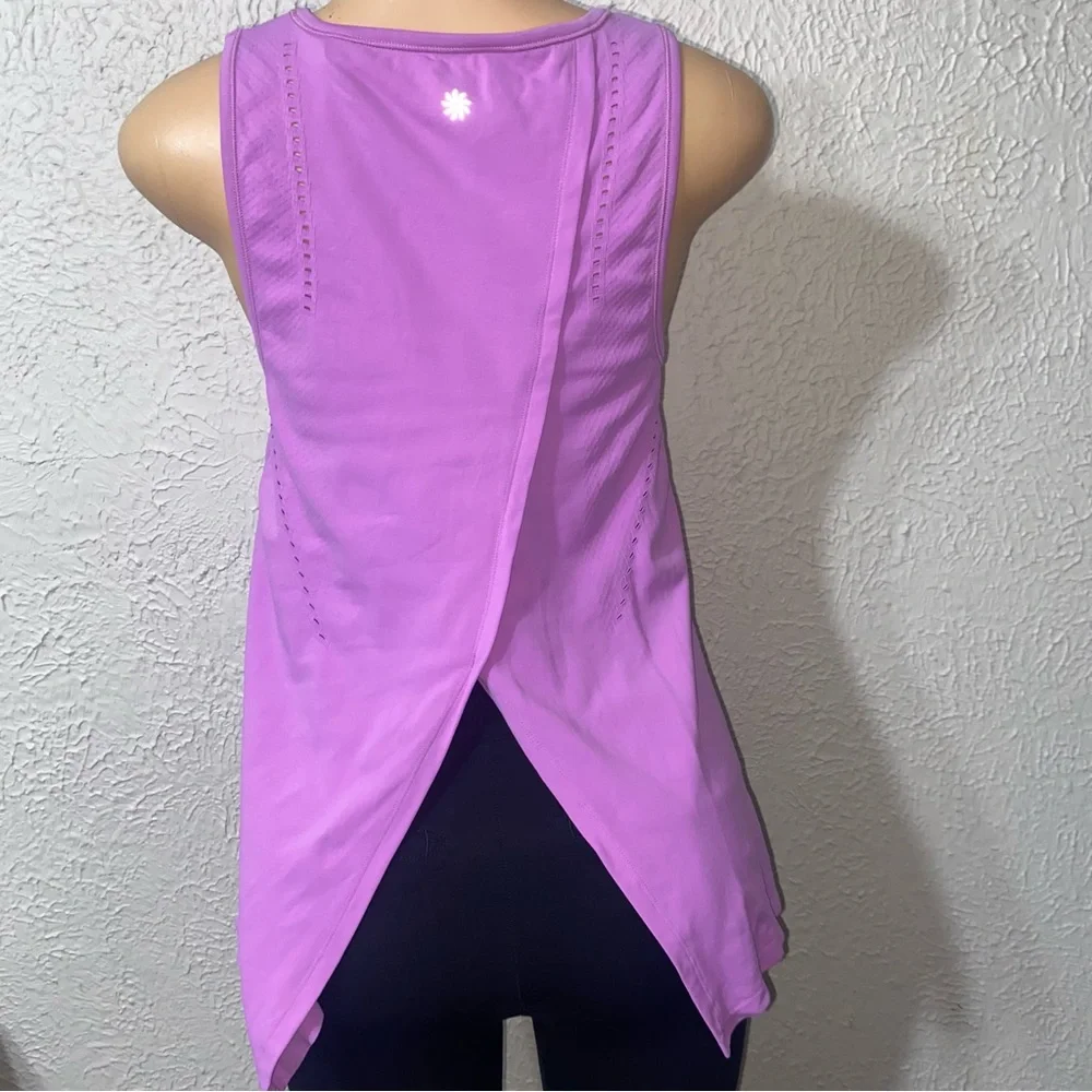 Athleta Foothilll Tank Top Plumeria Purple Medium Athletic Top - Picture 6 of 11
